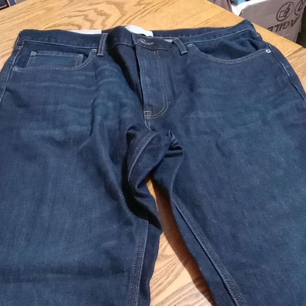 EVERLANE MEN'S Jeans DENIM Pants New Relaxed 36 x 28 DARK BLUE Casual Work